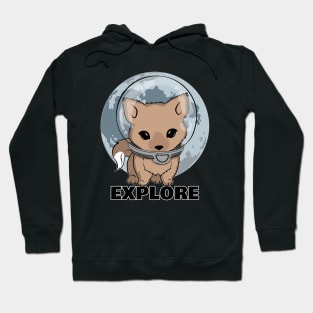 Little Werewolf Astronaut and Moon Hoodie